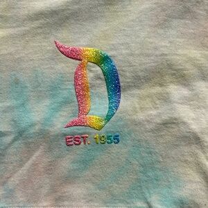Disneyland Pastel Tie Dye Rainbow Spirit Jersey, size S